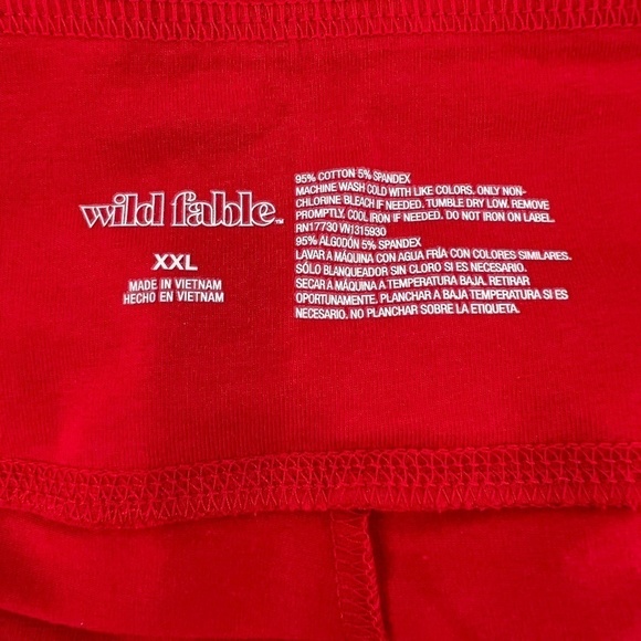 NWT Wild Fable Women's Red Leggings Size XXL - Picture 3 of 7